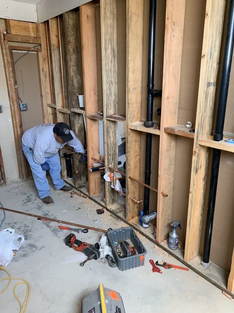 Commercial rough-in plumbing for Water Heater Replacement in Summit View Woods